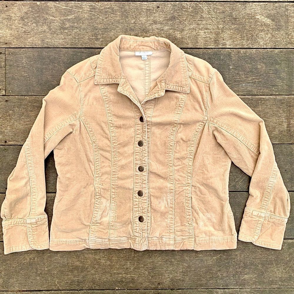 DRESS BARN • Long Sleeve Button Up Farm Blouse